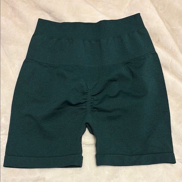 Black and Blue Athletic Shorts with Elastic Waistband - Picture 4 of 5